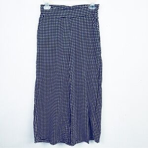 Mango casual size XS blue checkered crop pants